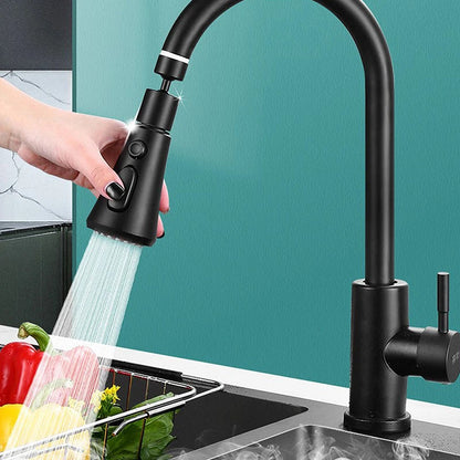 Rotating washing sink nozzle